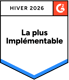 G2 Badge 2025 : La plus implémentable